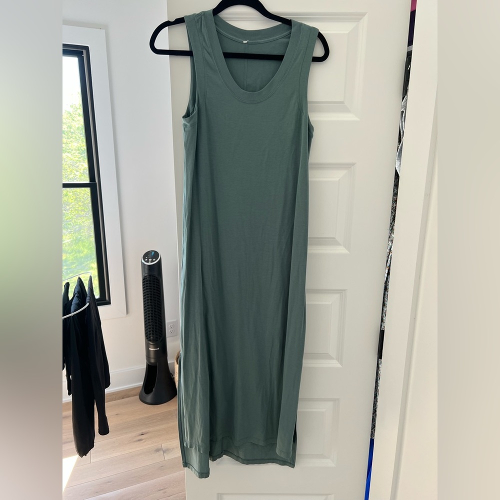 Lululemon All Yours Tank Midi/Maxi Dress - Tidewater Teal Sz 6